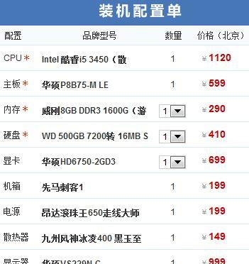 2021年最新台式电脑配置推荐（为你找到最适合的台式电脑配置）